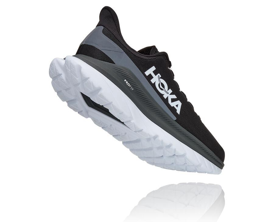 Hoka One One Koşu Ayakkabısı Erkek Siyah/Beyaz - Mach 4 - MX7531864